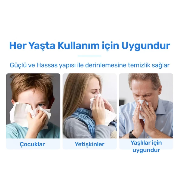 NPO Nicefeel NJ159 Profesyonel Sinüs Temizleme Şarjlı Taşınabilir Nazal Bakım Burun Duşu - 6