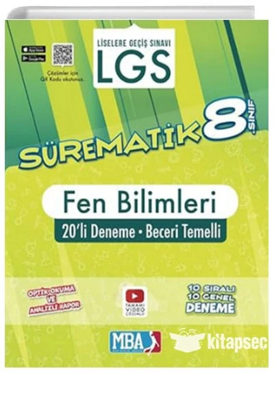 8.Sınıf Sürematik Fen Bilimleri 20li Deneme Evrensel İletişim Yayınları ürün görseli