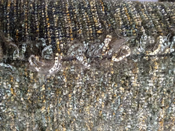 Tavşan Tüyü Peluş El Dokuma Yumuşak Dokulu Çift Kişilik Yatak Örtüsü (280x260)-yeşil - 2