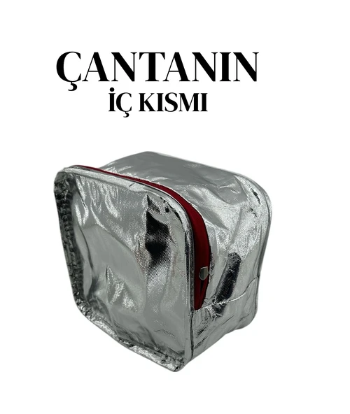Relaxion Simli Kelebek Desenli Thermal Beslenme Çantası 3323-11 - 8