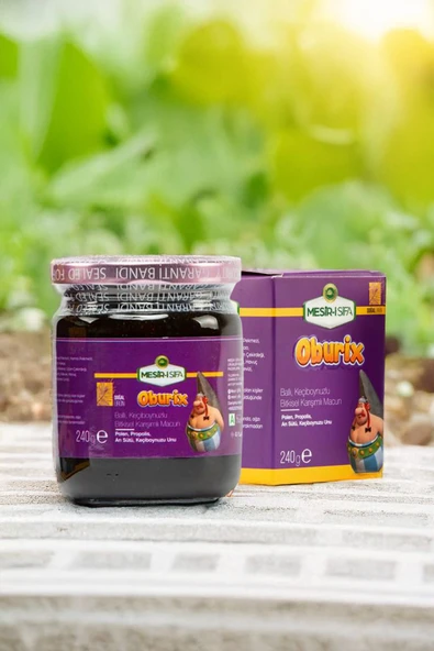Mesir-i Şifa Ballı Keçiboynuzlu Oburix Macun Bitkisel Karışım 240gr - 3