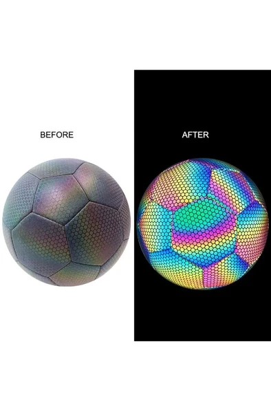 Kapris Fosfor Desenli Dikişli Futbol Topu X733 - 2