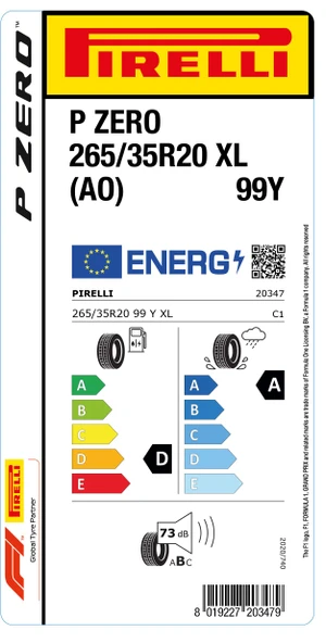 Pirelli 265/35R20 99Y Xl P Zero Ao D-A-73 Yaz Oto Lastiği (Üretim Yılı: 2024) - 2
