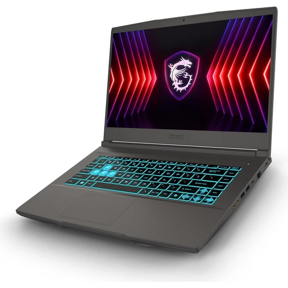 MSI Thin A15 12.nesil Core I7 12650H 24GB 512GB SSD 6GB/RTX4050 Freedos 15.6" 144 Hz Fhd IPS Taşınabilir Bilgisayar B12VE-1891XTRW01+WEBLEGELSINÇANTA - 4