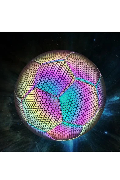 Kapris Fosfor Desenli Dikişli Futbol Topu X733 - 4