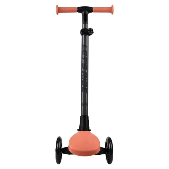 Let's Ride 3 Tekerlekli Katlanabilir Işıklı Scooter Somon - 8