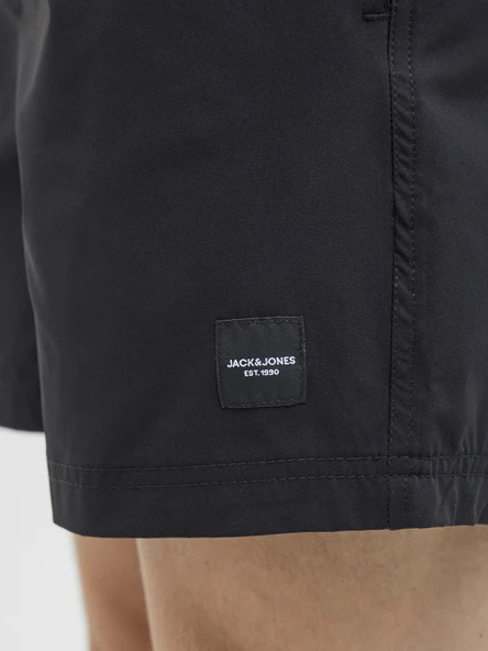 JACK JONES Erkek Siyah Renk Deniz Şortu 12272776 - 4