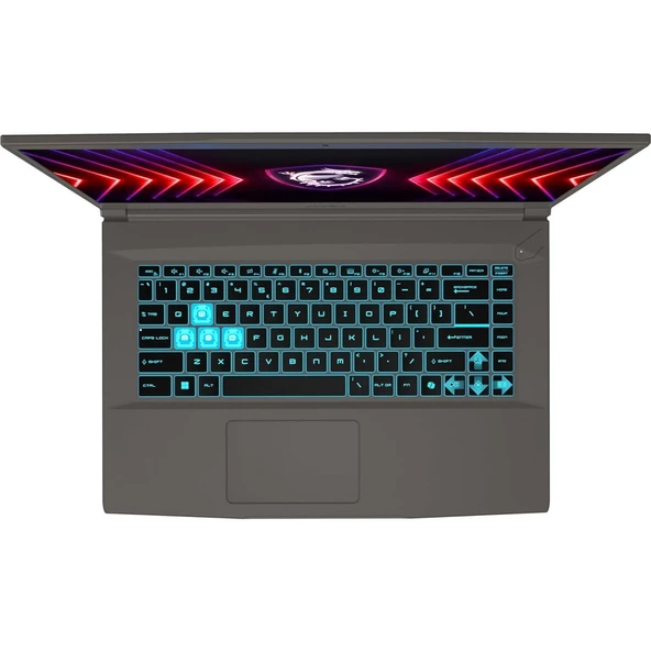 MSI Thin A15 12.nesil Core I7 12650H 24GB 512GB SSD 6GB/RTX4050 Freedos 15.6" 144 Hz Fhd IPS Taşınabilir Bilgisayar B12VE-1891XTRW01+WEBLEGELSINÇANTA - 3