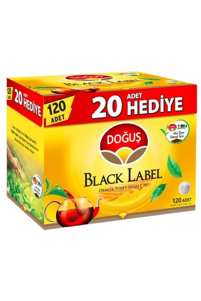 Doğuş Black Label 3.2 gr 120'li Demlik Poşet Çay