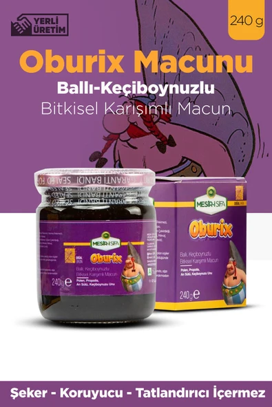 Mesir-i Şifa Ballı Keçiboynuzlu Oburix Macun Bitkisel Karışım 240gr