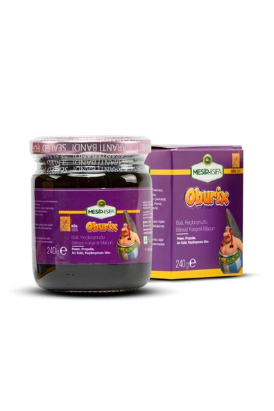 Mesir-i Şifa Ballı Keçiboynuzlu Oburix Macun Bitkisel Karışım 240gr - 4
