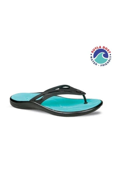 Ceyo NEW SPLASH-Z1 Anatomik Taban Parmak Arası Kadın Plaj Terlik Siyah 36-40 ürün görseli