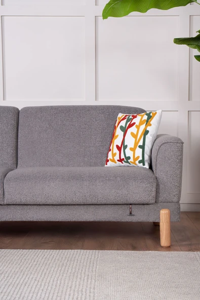 Kilim Mobilya Bohera Bohem Koltuk Üç Kişilik Koltuk Gri - 4