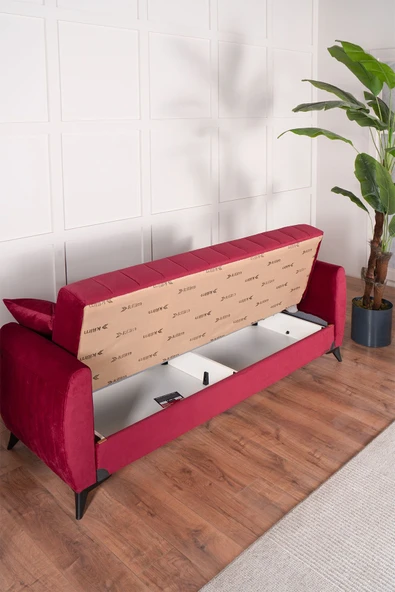 Kilim Mobilya Linda Koltuk Takımı 3 2 B B Bordo - Resim 5