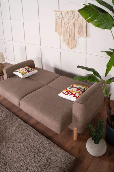 Kilim Mobilya Bohera Bohem Koltuk Takımı 3 2 1 1 Kahverengi - 4