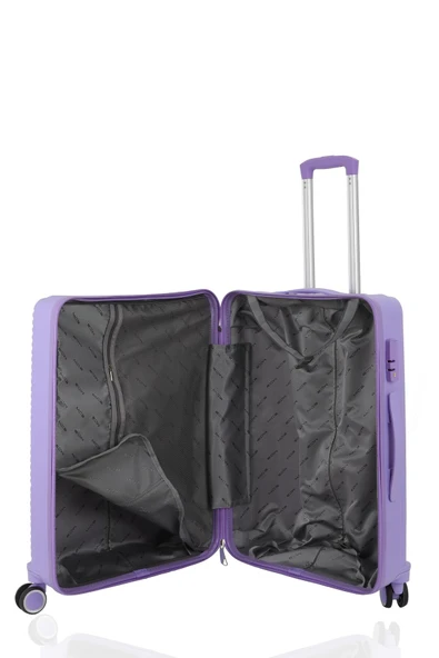 MÇS 374 POLİPROPİLEN KIRILMAZ  BÜYÜK BOY VALİZ - Resim 8