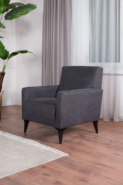 Kilim Mobilya Linda Koltuk Takımı 3 3 B B Antrasit - 5