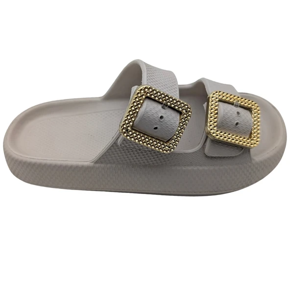 PalmPace | Kadın Eva Lastik Çift Tokalı Terlik - Resim 3