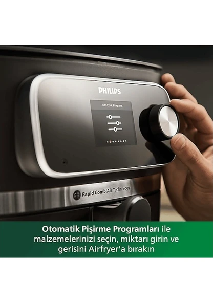 Philips HD9880/90 7000 Serisi Combi XXL Connected 8.3 LT Yağsız Airfryer Fritöz - 11