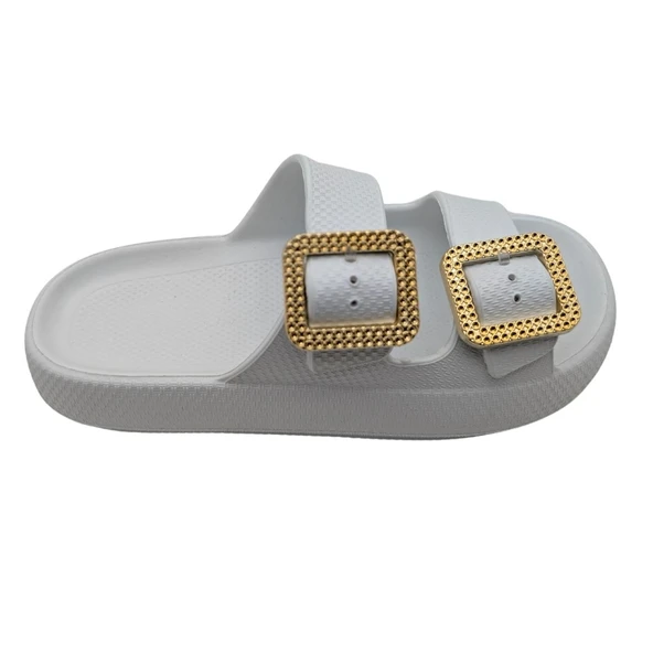 PalmPace | Kadın Eva Lastik Çift Tokalı Terlik - Resim 2