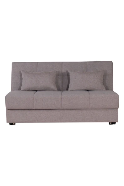 Kilim Mobilya Robin Kanepe Üç Kişilik Çift Kişilik Yatak Olabilen Kanepe Açık Kahverengi - Resim 3