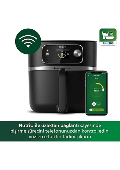 Philips HD9880/90 7000 Serisi Combi XXL Connected 8.3 LT Yağsız Airfryer Fritöz - 2