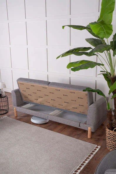 Kilim Mobilya Bohera Bohem Koltuk Üç Kişilik Koltuk Gri - 3