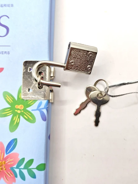 Flowers Hatıra Defteri (Günlük) Kilitli Defter 80 yaprak - Sarı - 2