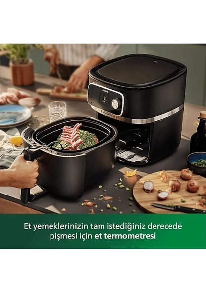 Philips HD9880/90 7000 Serisi Combi XXL Connected 8.3 LT Yağsız Airfryer Fritöz - 3