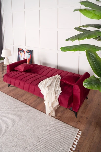 Kilim Mobilya Linda Koltuk Takımı 3 3 B B Bordo - 3