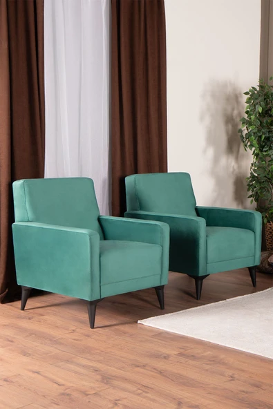 Kilim Mobilya Linda Koltuk Takımı 3 2 B B Yeşil - Resim 4