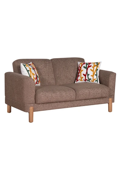 Kilim Mobilya Bohera Bohem Koltuk Iki Kişilik Koltuk Kahverengi - Resim 2