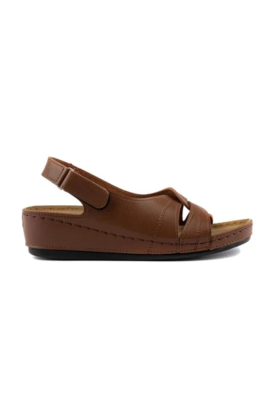 Roy Jones Kadın Ortopedik Anatomik Tabanlı Topuklu Konfor Modeli Anne Orta Yaş Genç Şık Sandalet Terlik - 4