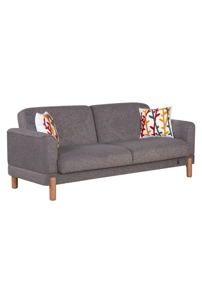 Kilim Mobilya Bohera Bohem Koltuk Üç Kişilik Koltuk Gri - 5