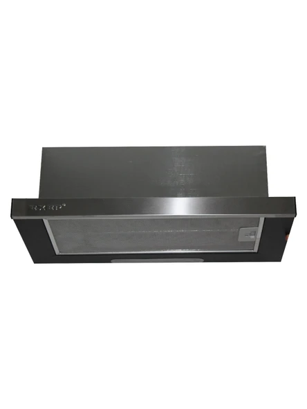 EXEP F6-ECR INOX PANEL SÜRGÜLÜ SİYAH ASPİRATÖR