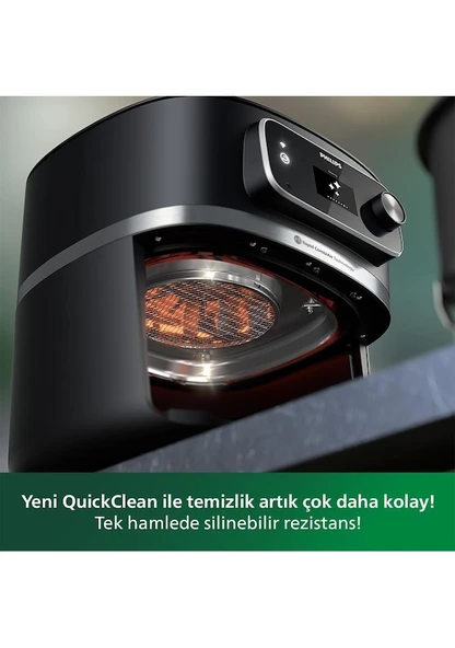 Philips HD9880/90 7000 Serisi Combi XXL Connected 8.3 LT Yağsız Airfryer Fritöz - 6