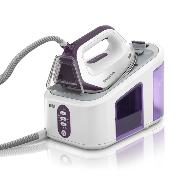 Braun Carestyle 3 Pro IS3155VI 2400 W Buhar Jeneratörlü Kazanlı Ütü - FreeGlide 3D Taban - Beyaz