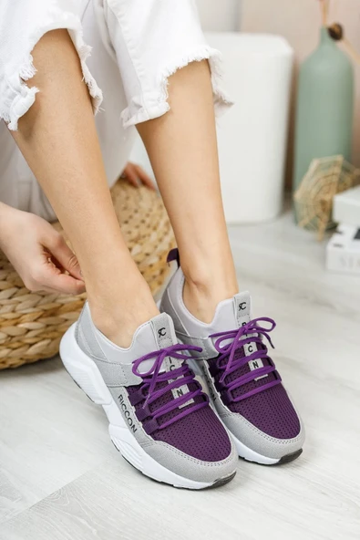 Riccon Kadın Buz Mor Sneaker 0012072 - 2