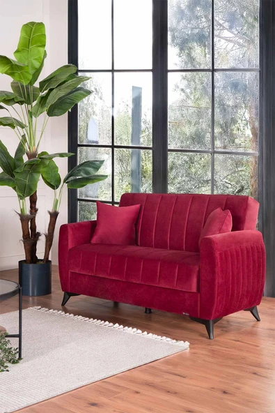 Kilim Mobilya Linda Koltuk Takımı 3 2 B B Bordo - Resim 3