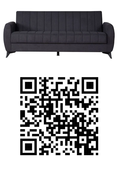 Kilim Mobilya Linda Iki Kişilik Kanepe Yüksek Ayaklı Antrasit - 5