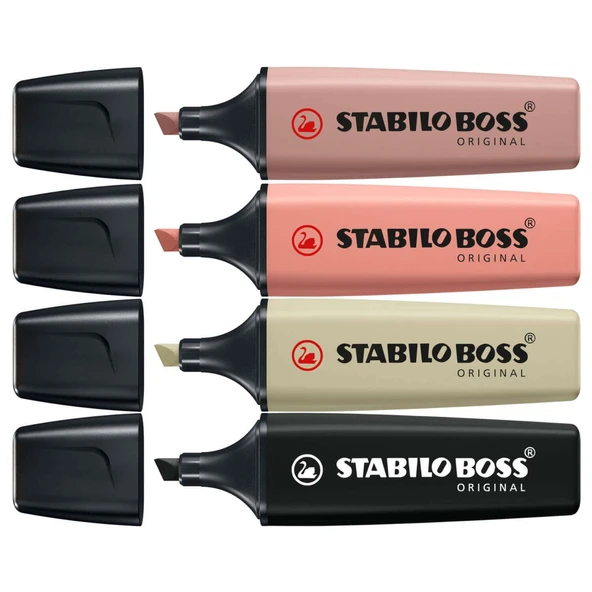 Stabilo Boss Nature Fosforlu Kalem 4 Renk - 70/4-2-3
