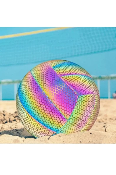 Kapris Fosfor Desenli Dikişli Voleybol Topu VB307 - 3