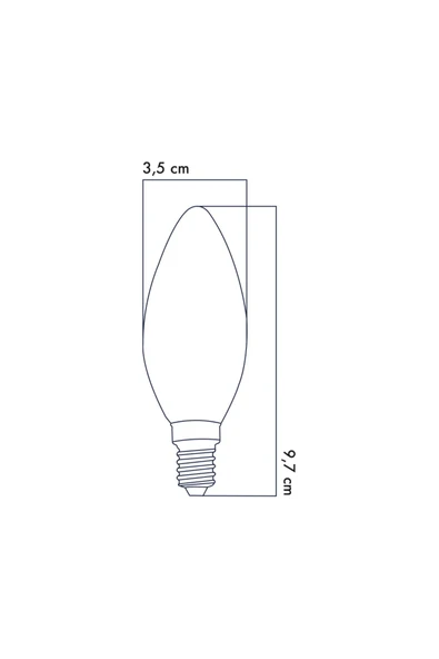 Rustik LED Ampul 6W 3000K E14 Gün Işığı 3'lü ERD-237 - Resim 2