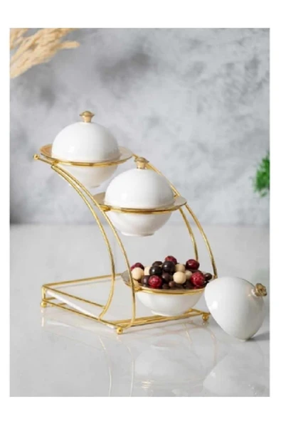 ACAR PORJ-05228 FELIX COLLECTION METAL STANDLI 3LÜ BAHARAT SETİ