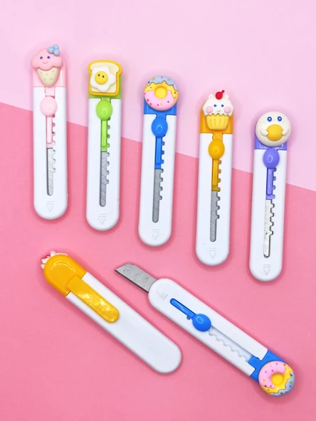 Mini Şekilli Maket Bıçağı - Sevimli Dondurma - 4