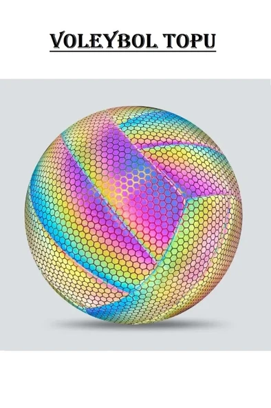 Kapris Fosfor Desenli Dikişli Voleybol Topu VB307