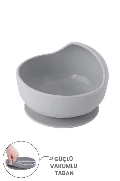 Silicolife Eğimli Mama Kasesi, Vakum Tabanlı Bebek Çocuk Eğimli Mama Tabağı - 2 Mama Kaşığı Hediyeli - 2