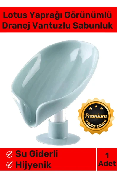 Şık Tasarım Tezgah Üstü Mutfak Banyo Bulaşık Lavabo Vantuzlu Su Tutmaz Giderli Katı Sabunluk