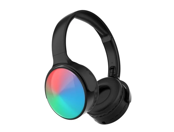 Volkano Auro siyah  Işıklı Bluetooth Kulaklık