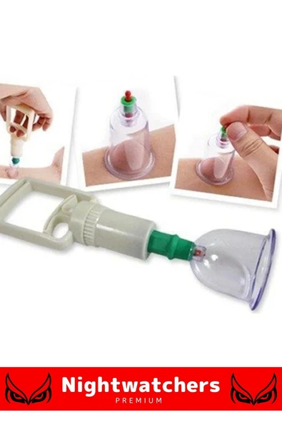 Deluxe Series Selülit Çatlak Giderici Vakumlu Masaj Aleti 6'lı Kupa Hacamat Seti - 4